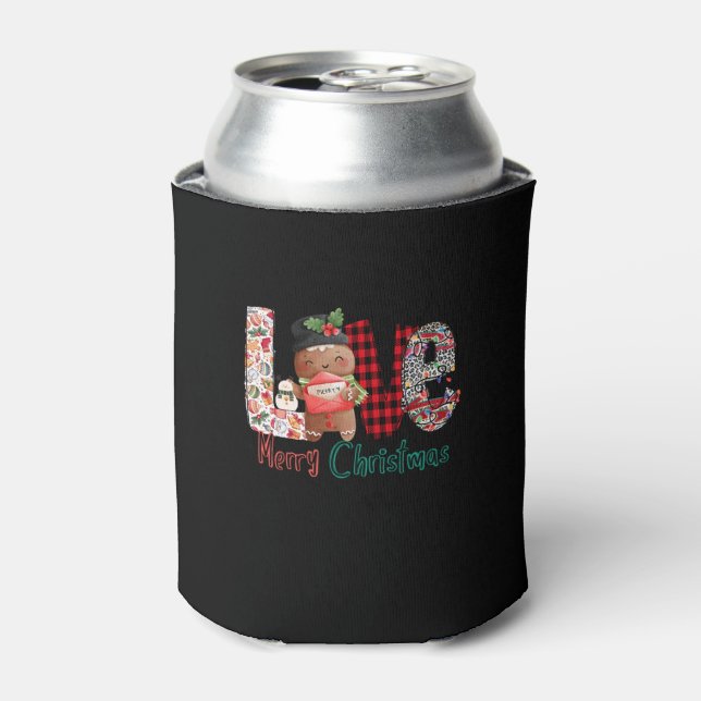 Porta-lata Pão De Pão Com Amor De Natal (Can Front)