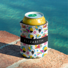 Porta-lata Papagaios Coloridos, Papagaios Tropicais, Seu Nome