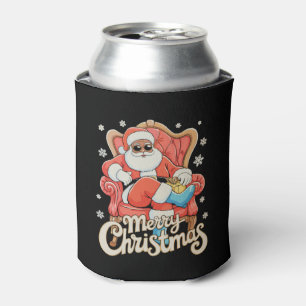 Porta-lata Papai Noel americano africano negro Natal