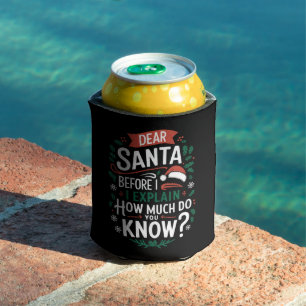 Porta-lata Papai Noel Antes de Eu Explicar Quanto Você Sabe