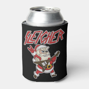 Porta-lata Papai Noel Esquiador Metal Natal Saudação Divertid
