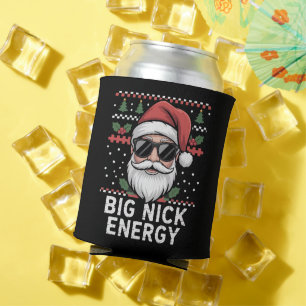 Porta-lata Papai Noel Natal Grande Nick Energia Festa Engraça
