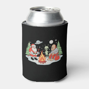 Porta-lata Papai Noel Pé Grande Alien Fogueira Natal Feriado