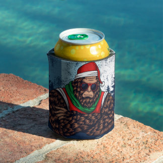 Porta-lata Papai Noel Pé Grande Na Floresta