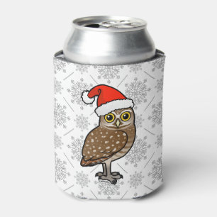 Porta-lata Papai noel que Burrowing a coruja