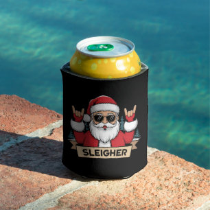Porta-lata Papai Noel Rockeiro de Natal