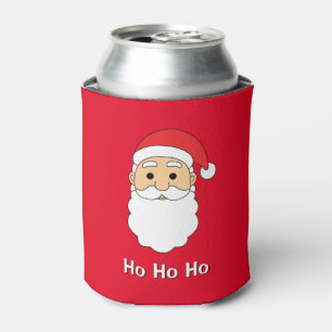 Porta-lata Papai Noel Vermelho Ho Ho Ho Feliz Natal Família