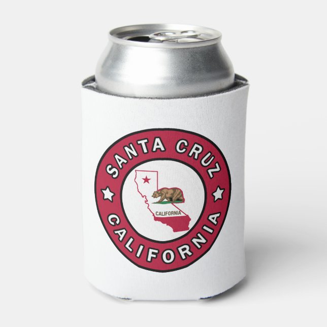 Porta-lata Papais noeis Cruz Califórnia (Can Front)