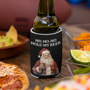Porta-lata Papais noeis de Natal Ho Como Segurar minha Cervej