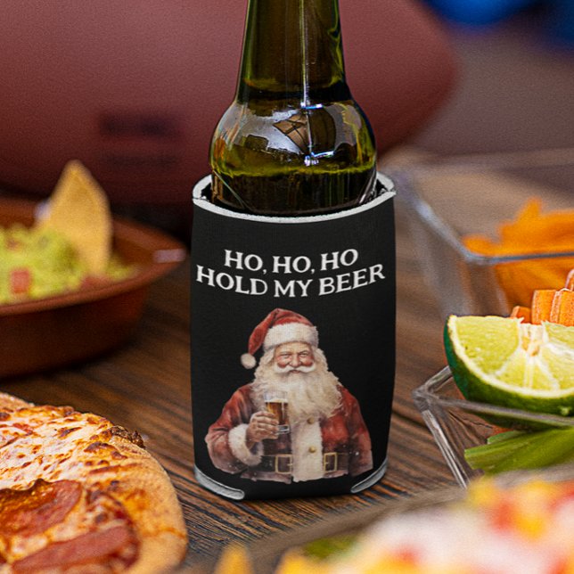 Porta-lata Papais noeis de Natal Ho Como Segurar minha Cervej (Criador carregado)