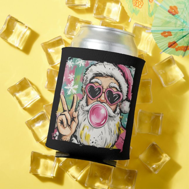 Porta-lata Papais noeis de pré-disquete, coquetes de natal bo (Verão in situ)