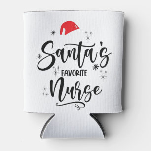 Porta-lata Papais noeis Favoritos Enfermeira Natal