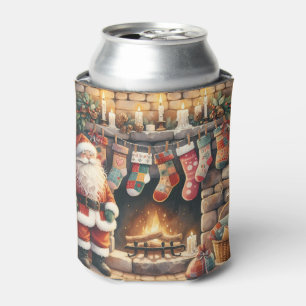Porta-lata Papais noeis por Lareira das existências de Natal
