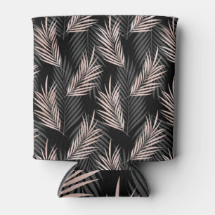 Porta-lata papel de folha de rosa, safari, papel de palma.