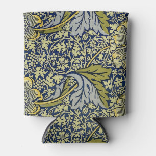 Porta-lata Papel de Parede Floral William Morris Kennet Azul 