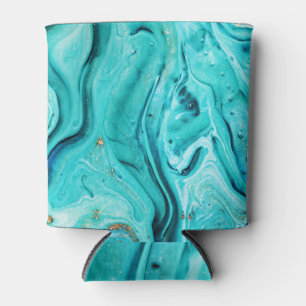 Porta-lata Papel marmoreado oriental, arte de luxo.