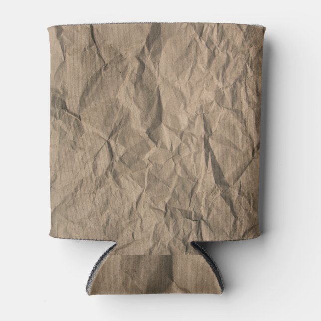 Porta-lata Papel robusto: textura do reciclado (Frente)
