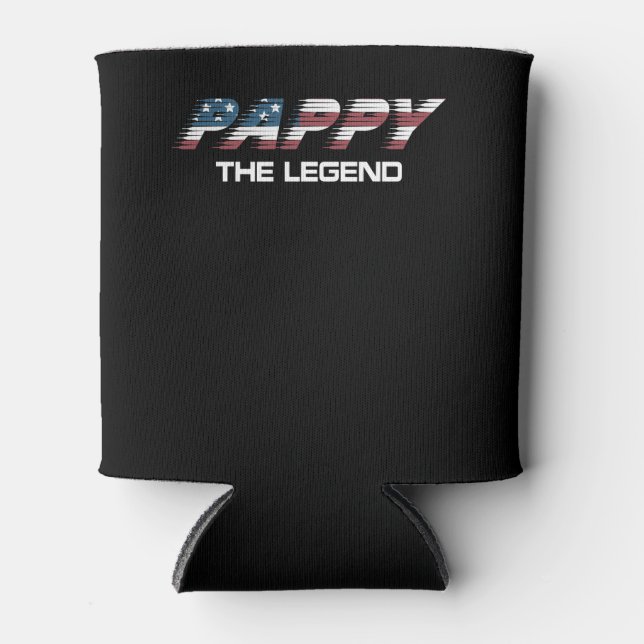 Porta-lata Pappy masculino A Lenda América Bandeira (Frente)