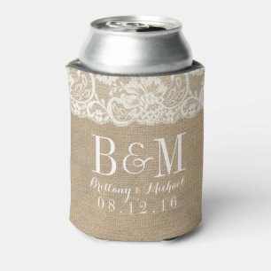 Porta-lata Para ter e guardarar o casamento de Mongram
