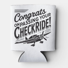 Porta-lata Parabéns por ter passado o cheque!