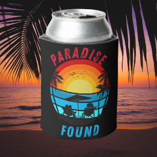 Porta-lata Paraíso Encontrado Fuga de Praia Tropical