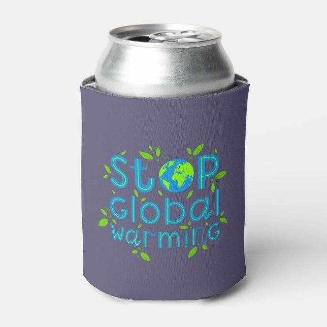 Porta-lata Parar o aquecimento global (Can Front)