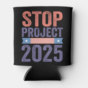 Porta-lata Parar o Projeto 2025 Trump American Patroitic