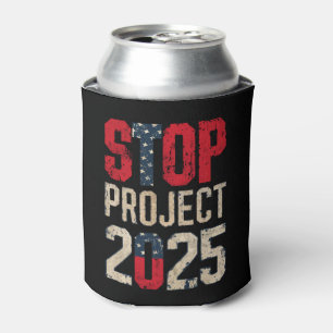 Porta-lata Pare o Projeto 2025 Trump Biden Vintage