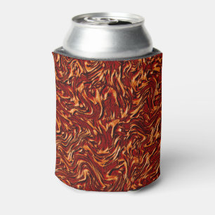 Porta-lata Parece coral e laranja texturizado na parede