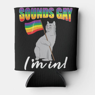 Porta-lata Parece Gay, estou em Gato