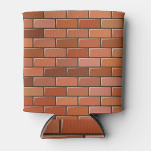 Porta-lata parede de tijolos