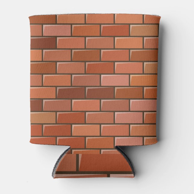 Porta-lata parede de tijolos (Frente)