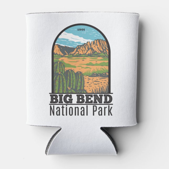 Porta-lata Parque Nacional de Big Bend no deserto de Chihuahu (Frente)