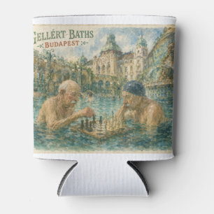 Porta-lata Partida de xadrez Gellert Baths Budapeste Hungria