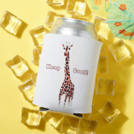 Porta-lata Partido Personalizado Giraffe Wildlife