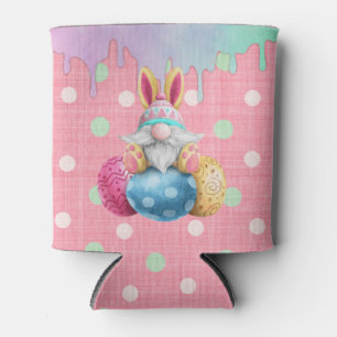 Porta-lata Páscoa Gnomo Ovos Polkadot Colagem
