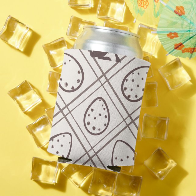 Porta-lata Páscoa Xadrez Marrom (Verão in situ)