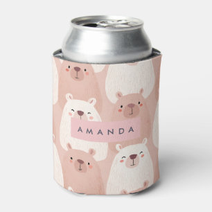 Porta-lata Pastel Personalizado Capybara Adorável