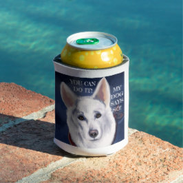 PORTA-LATA PASTOR ALEMÃO BRANCO