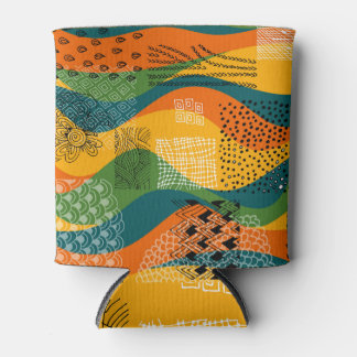 Porta-lata Patchwork da moda: Arte Abstrato não dulante