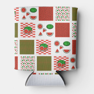 Porta-lata Patchwork de melancia