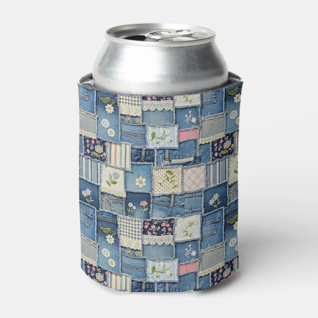 Porta-lata Patchwork Denim (Can Front)