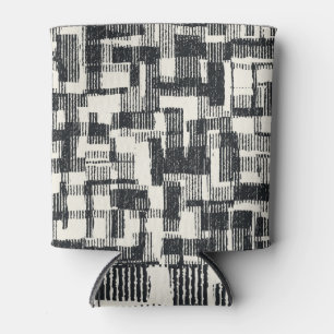 Porta-lata Patchwork Monocromática: Graphic Brushing Seamless