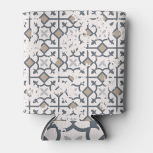 Porta-lata Patchwork Past: Vintage Attrition Effect