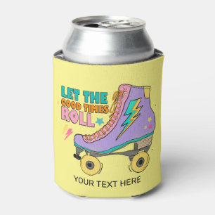 Porta-lata Patins Retro Anos 90 Deixe os Bons Momentos Rolar