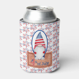 Porta-lata Patriotic Gnome Cooler
