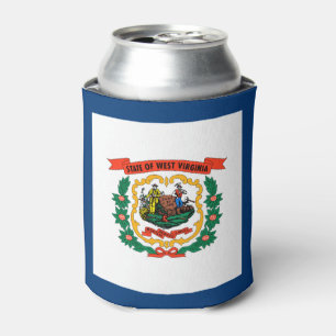 Porta-lata Patriotic West Virginia State Flag Can Cooler
