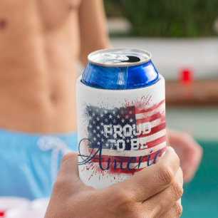 Porta-lata Patriótico Orgulho Para Os Americanos Pavilhão