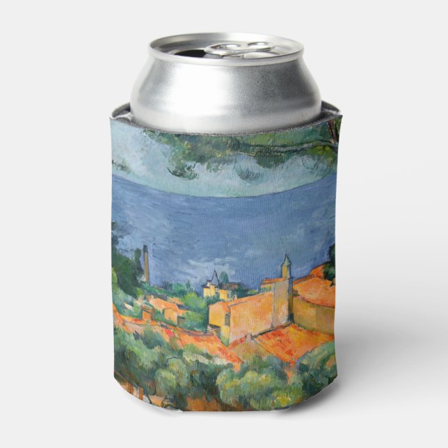 Porta-lata Paul Cezanne - Estaque com Telhados Vermelhos (Can Front)