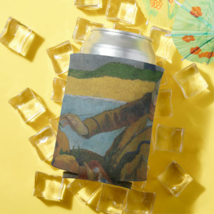 Porta-lata Paul Gauguin Vincent van Gogh pintando girassóis